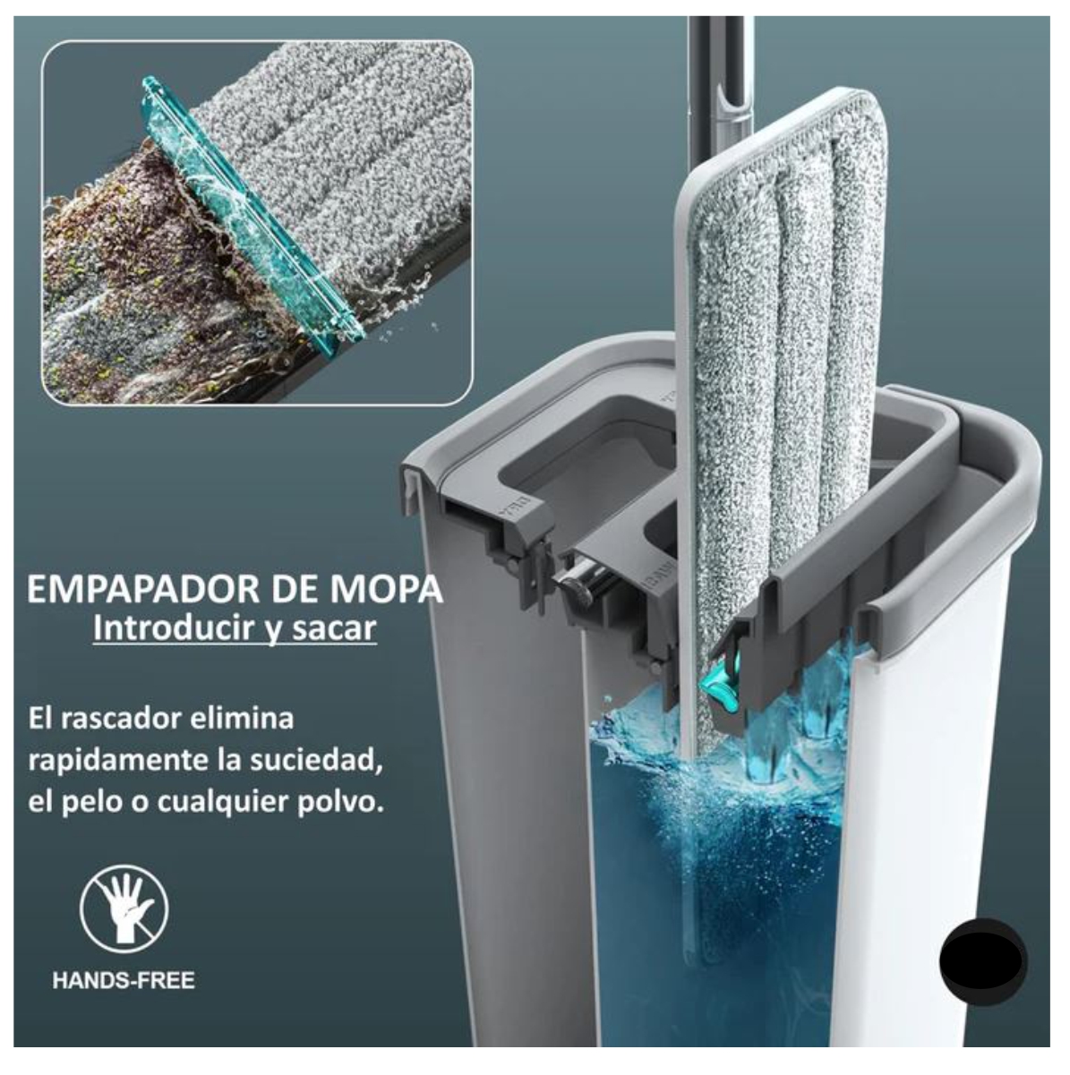 Miniatura 2 de Trapero Mopa plano Cubo Escurridor